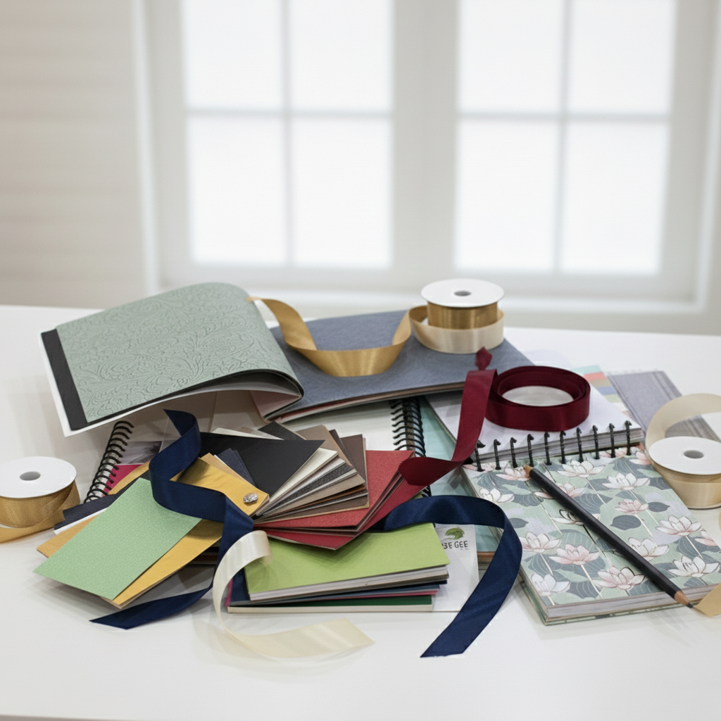 Color swatches and design materials